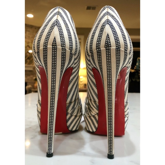 Christian Louboutin “Greissimo” Peep Toe Pumps - Picture 5 of 17